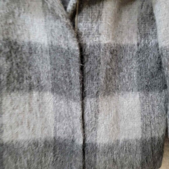 Talbots Jacket Full Zip with Collar Womens Medium Gray Pockets Blended Materials - Picture 4 of 10